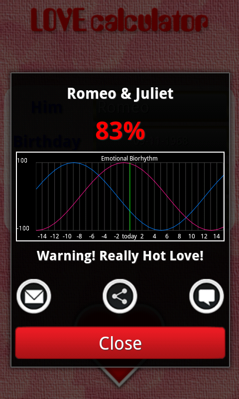 dating and love calculator