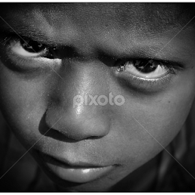 Innocent Eyes by Joydeep Mukherjee - Babies & Children Child Portraits