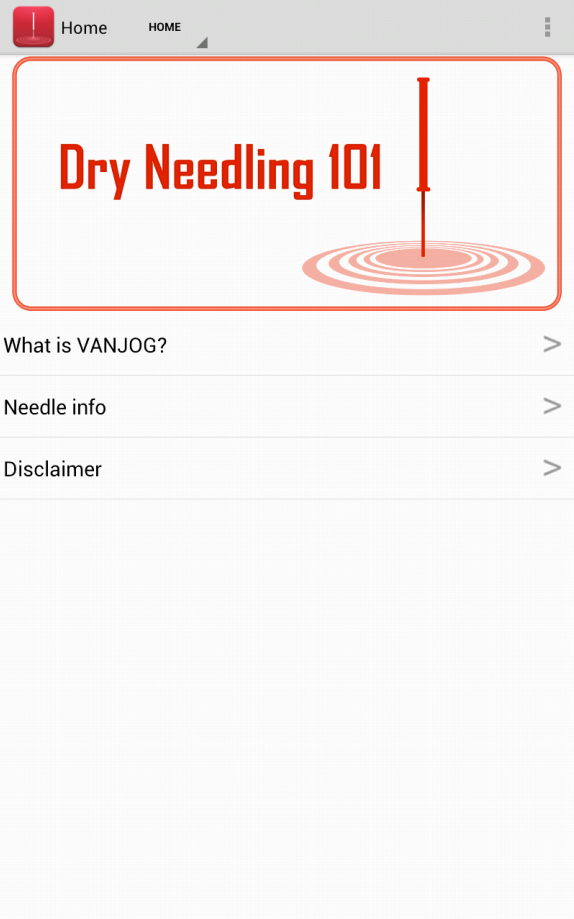 Android application Dry Needling 101 screenshort