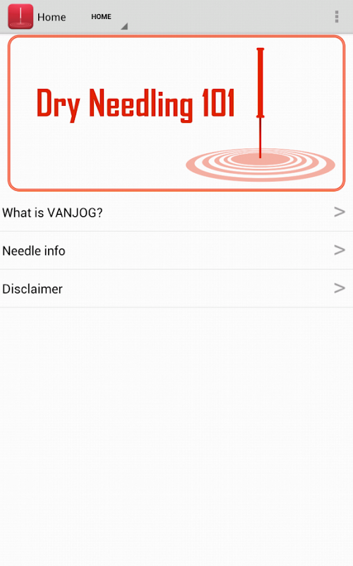 Android application Dry Needling 101 screenshort