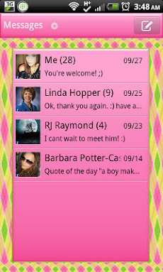 GO SMS THEME|PrettyPatternのおすすめ画像3