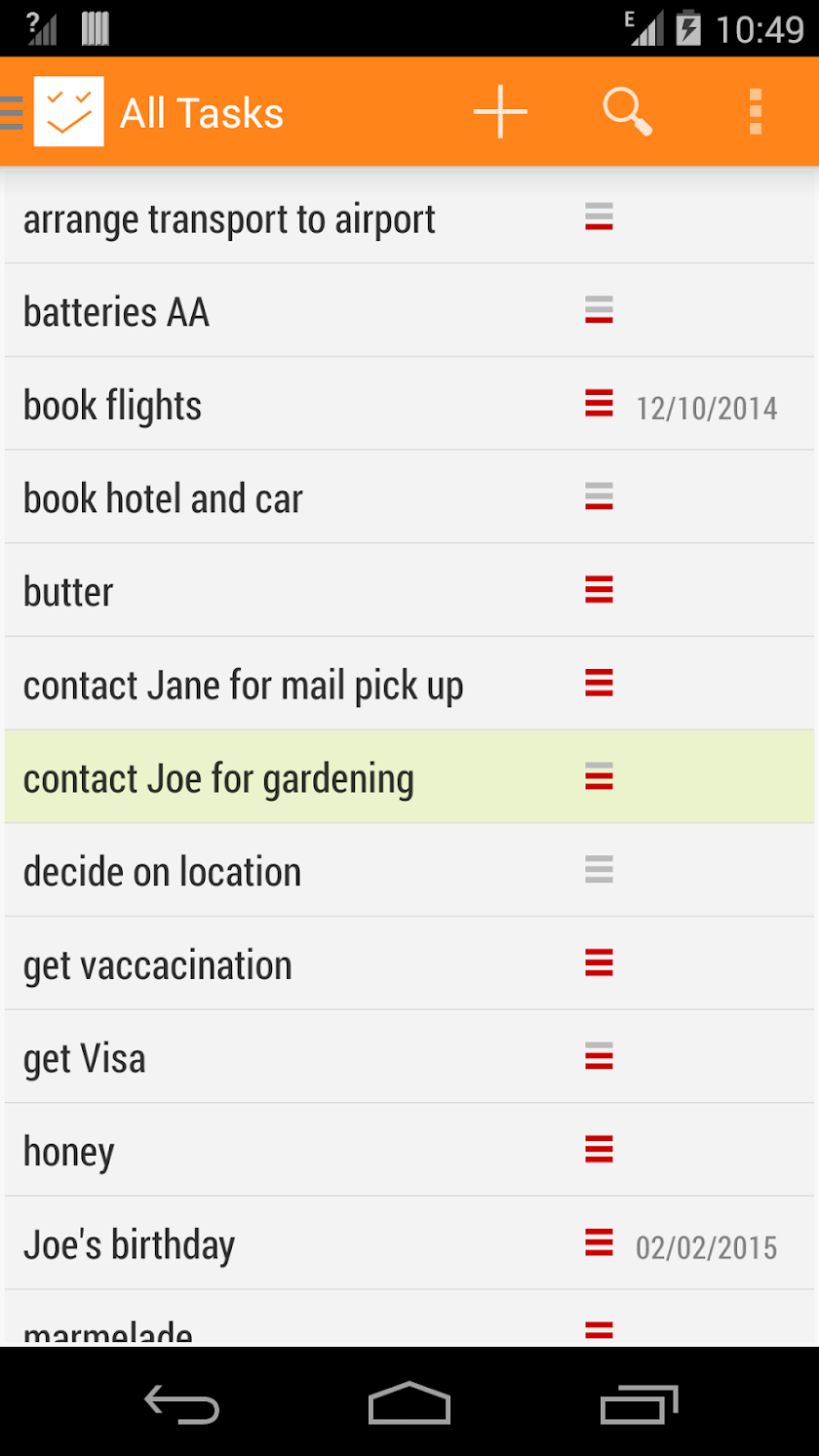 Task Lists Zuo - To Do Screen 1