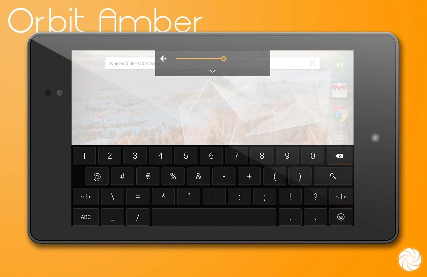 Orbit Amber Theme - CM11/PA - screenshot