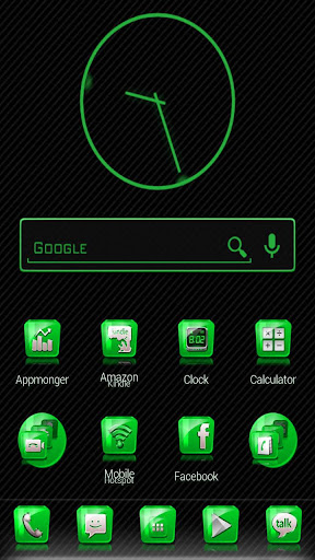 Slick Launcher Theme Green