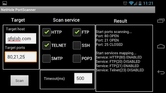 NetHole PortScanner Screenshots 2