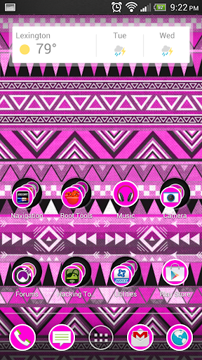 Aztec Tribal Pink Theme