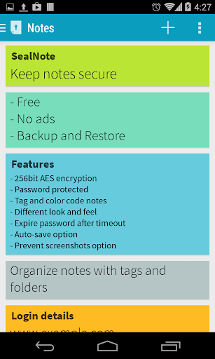 【免費生產應用App】SealNote Secure Encrypted Note-APP點子