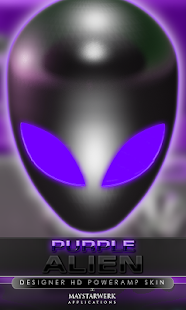 Free Download poweramp skin alien purple APK for Android